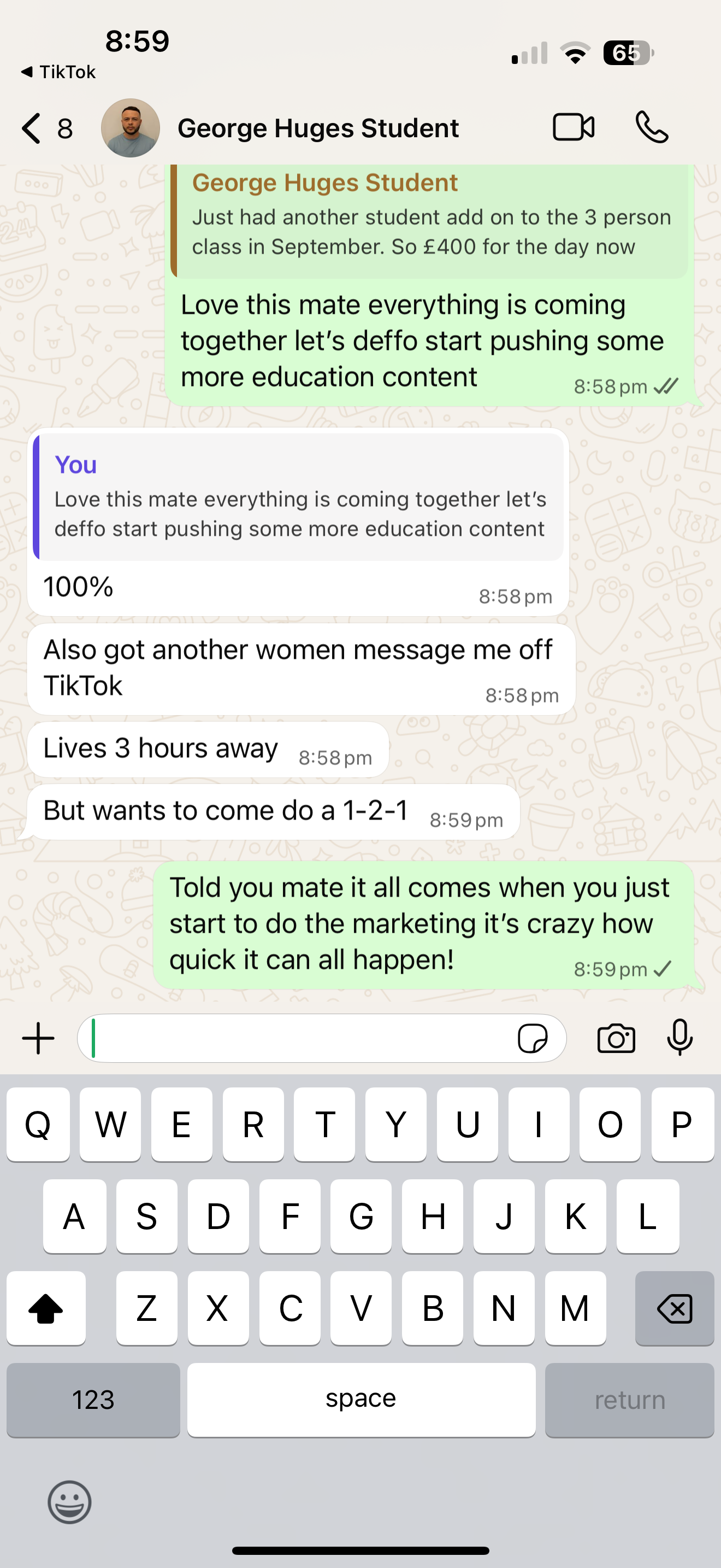 Student win